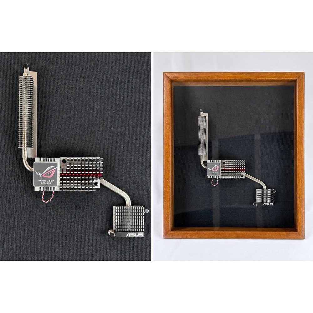 ASUS ROG Maximus II Formula 2008 Heatsink Heatpipe ShadowBox Framed Tech Art
